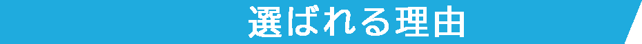 選ばれる理由